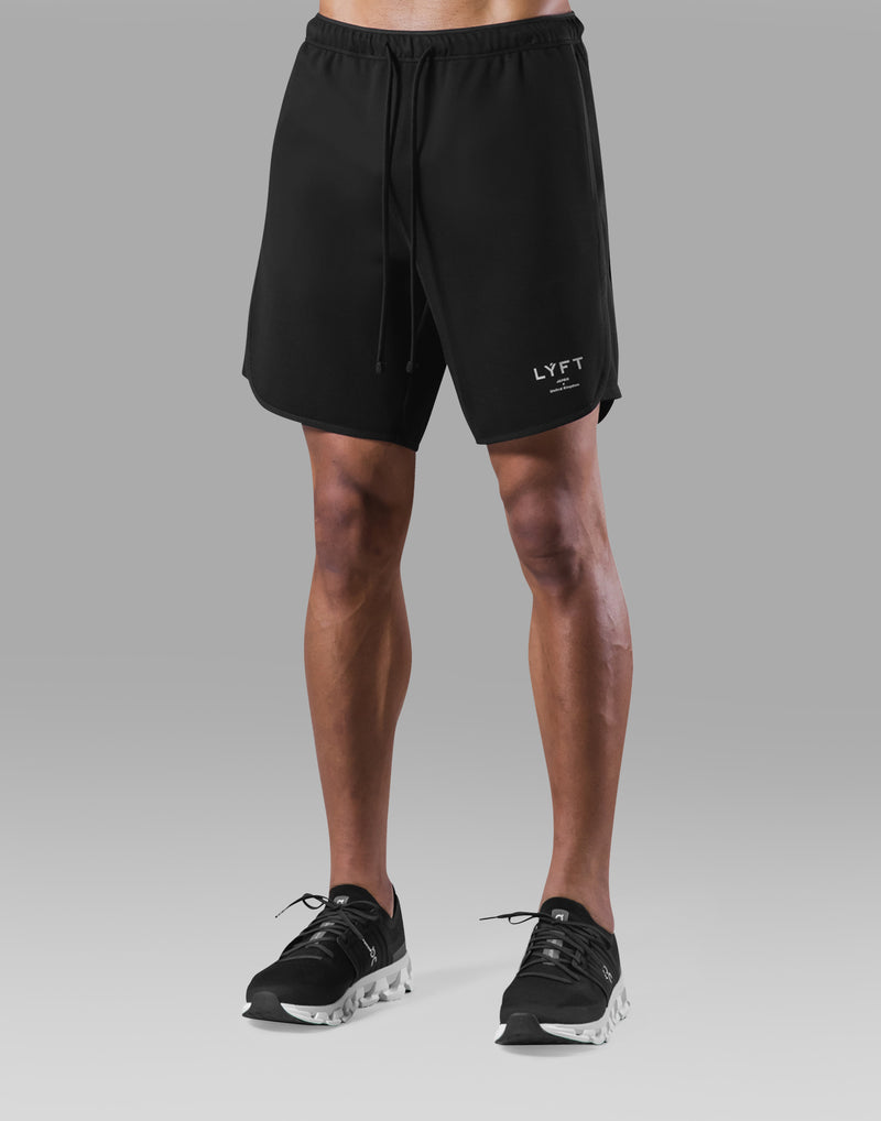 LYFT ストレッチ スタンダード ショーツ Stretch Seam Wide Shorts - Black – LÝFT