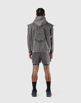 JP × UK Ring Vintage Armhole Hoodie - Grey