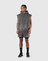 JP × UK Ring Vintage Armhole Hoodie - Grey