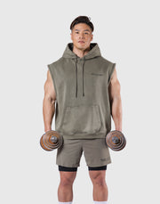 JP × UK Ring Vintage Armhole Hoodie - Khaki