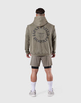 JP × UK Ring Vintage Armhole Hoodie - Khaki