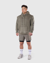 JP × UK Ring Vintage Armhole Hoodie - Khaki