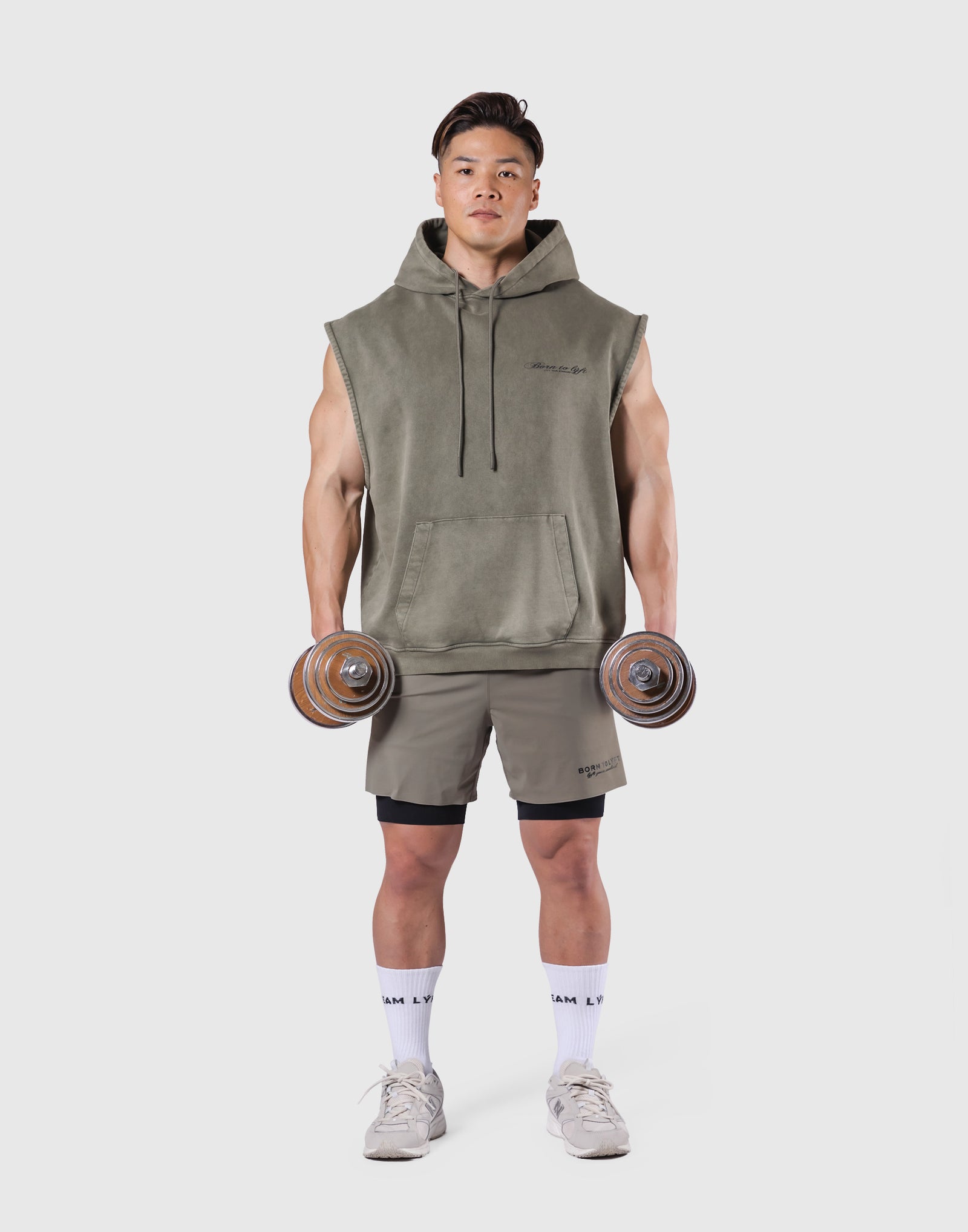 JP × UK Ring Vintage Armhole Hoodie - Khaki – LÝFT