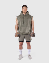 JP × UK Ring Vintage Armhole Hoodie - Khaki