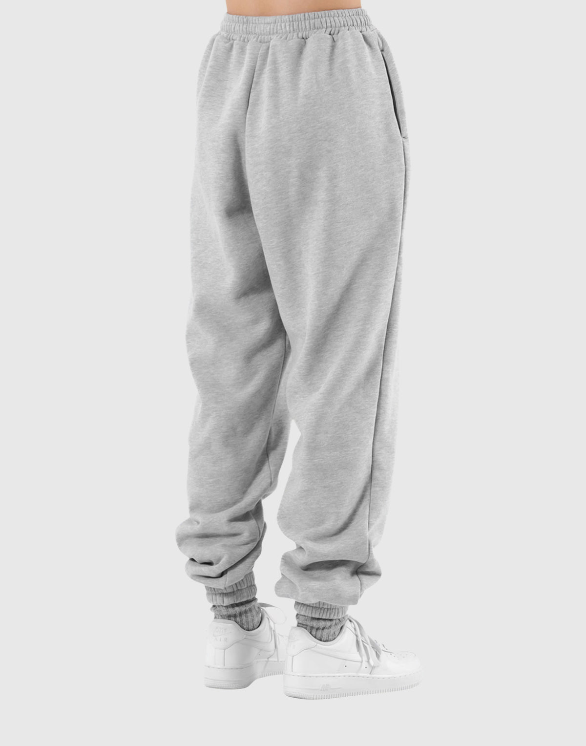 LÝFT Label Wide Sweat Pants - Grey