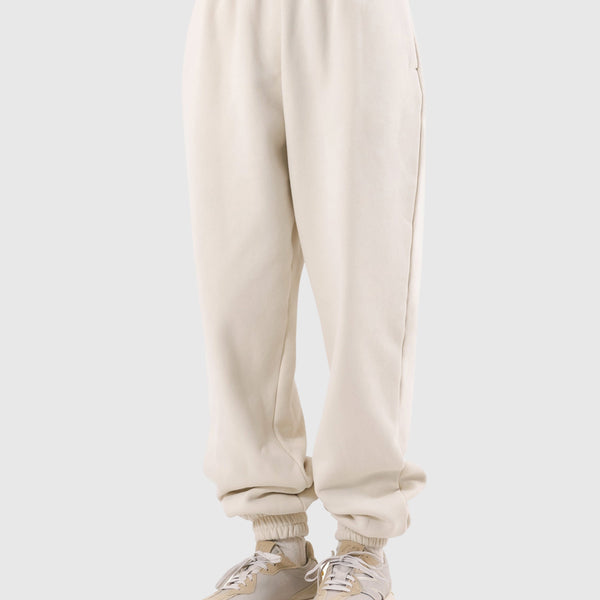 LÝFT Label Wide Sweat Pants - Ivory