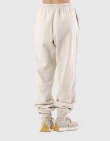 LÝFT Label Wide Sweat Pants - Ivory