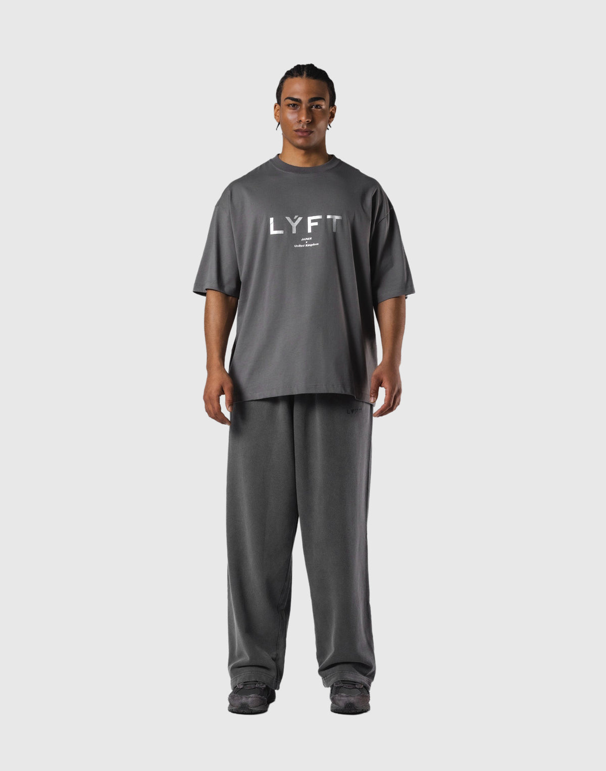 LÝFT Logo Big T-Shirt V.2 - D.Grey