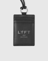 Leather Strap Card Holder - Black