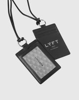 Leather Strap Card Holder - Black