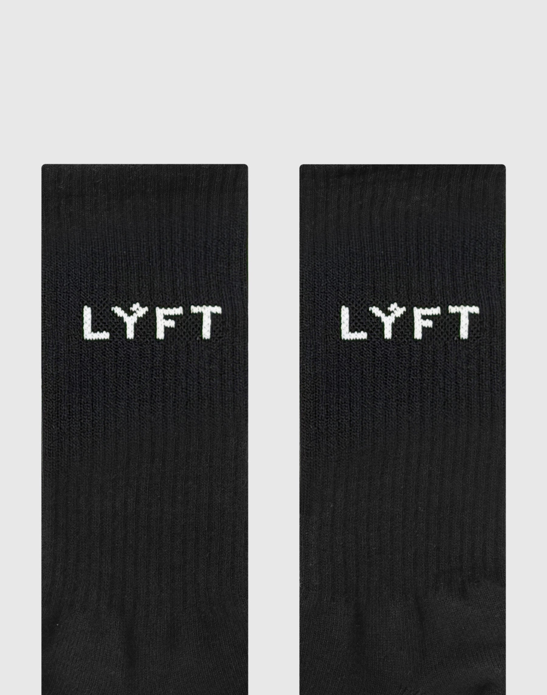 LÝFT Logo Standard Socks - Black