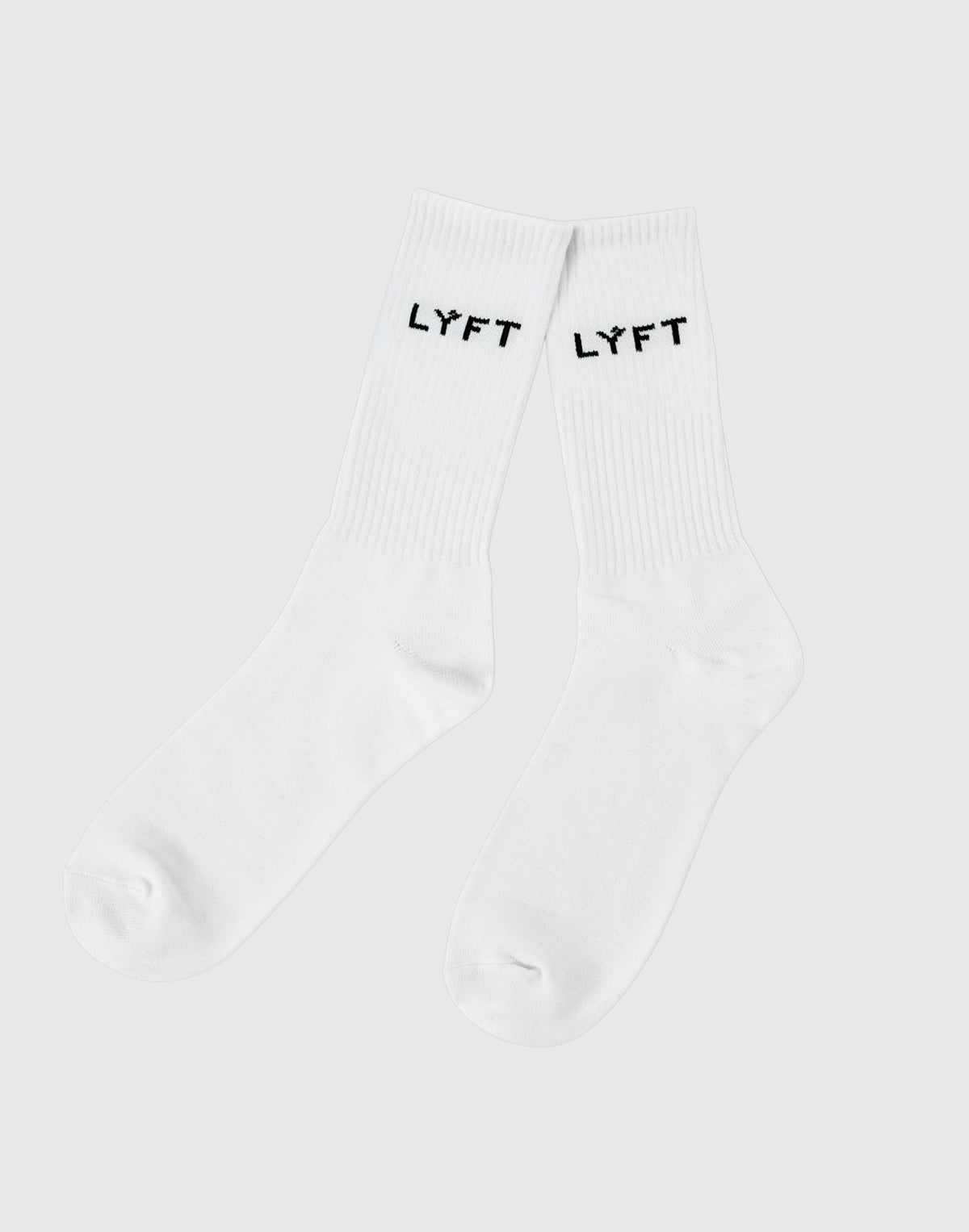 LÝFT Logo Standard Socks - White
