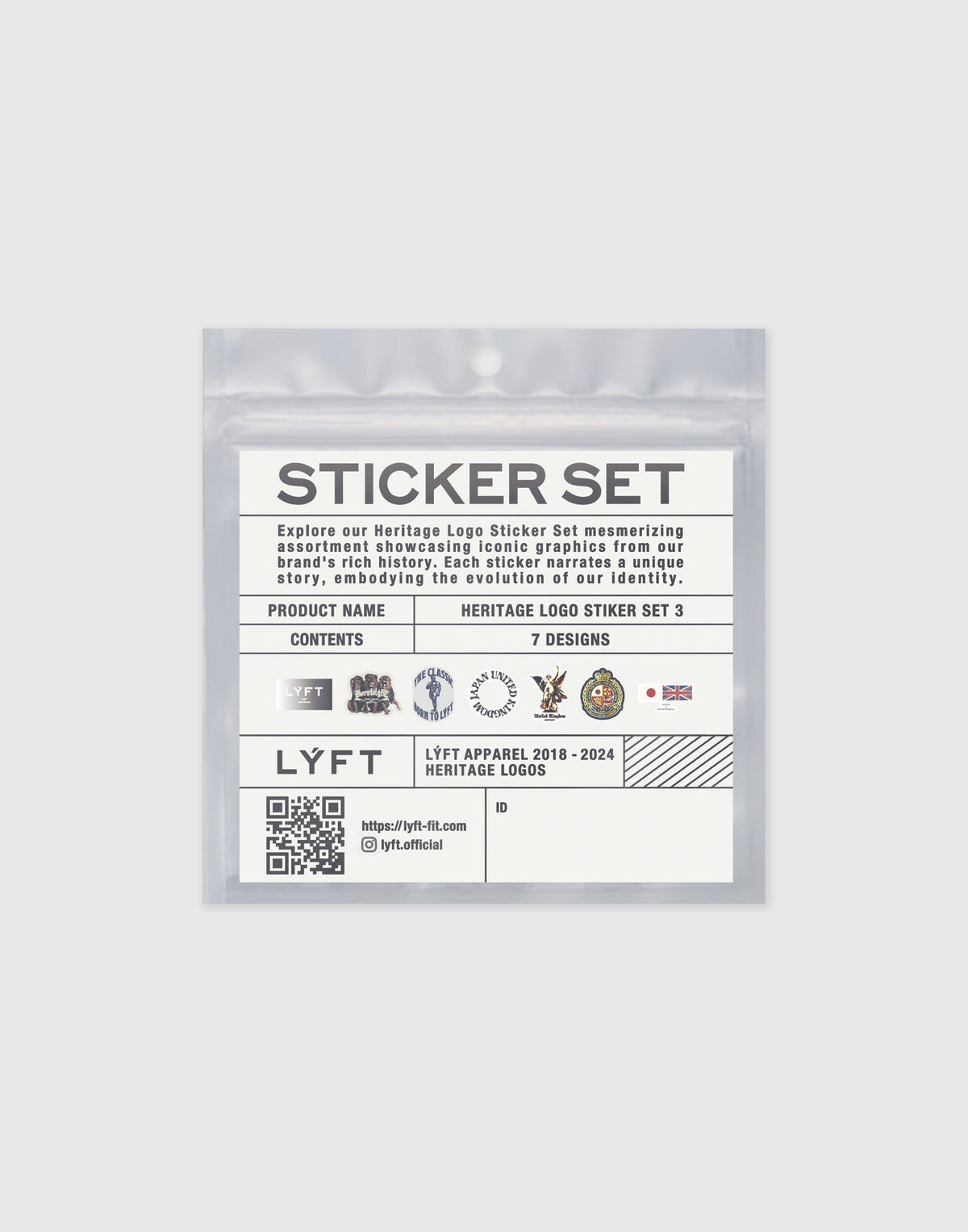 LÝFT Design Sticker Set Ver.2 - Uk