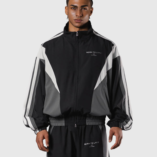 2 Line Oversized Track Jacket - Black – LÝFT