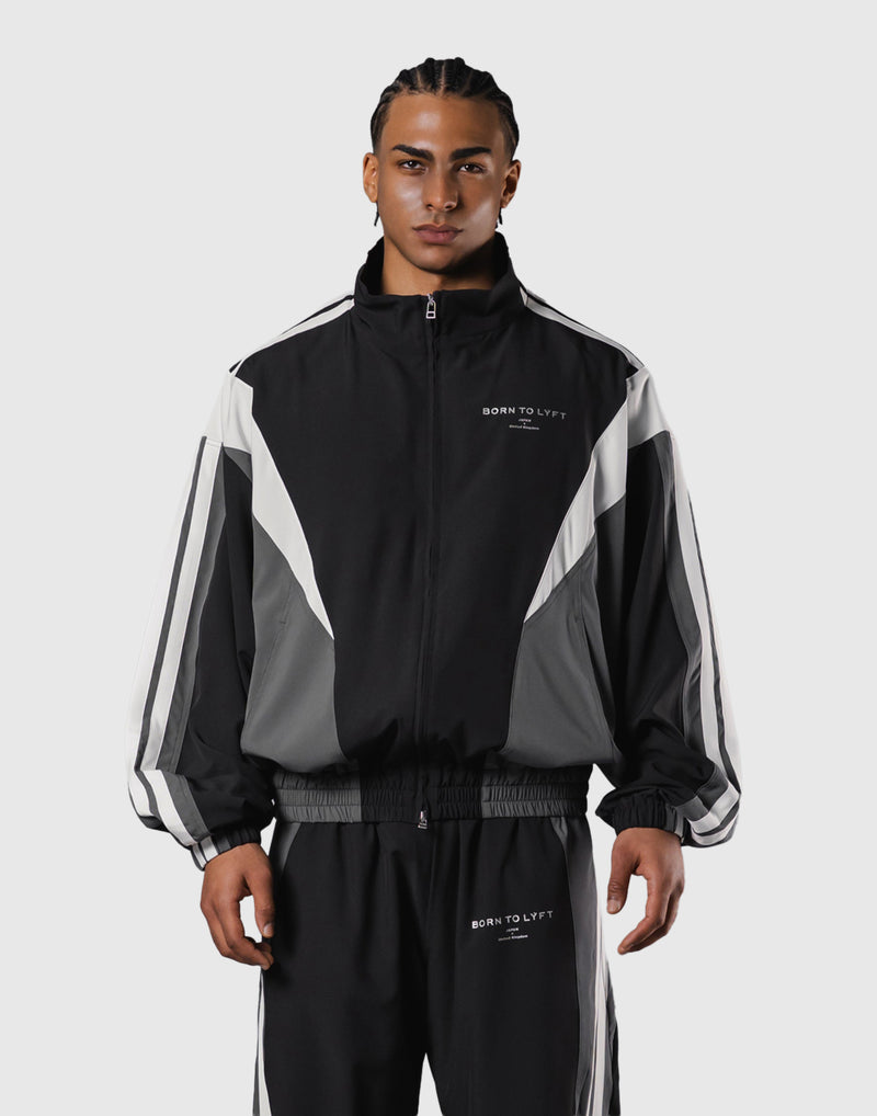 2 Line Oversized Track Jacket - Black – LÝFT