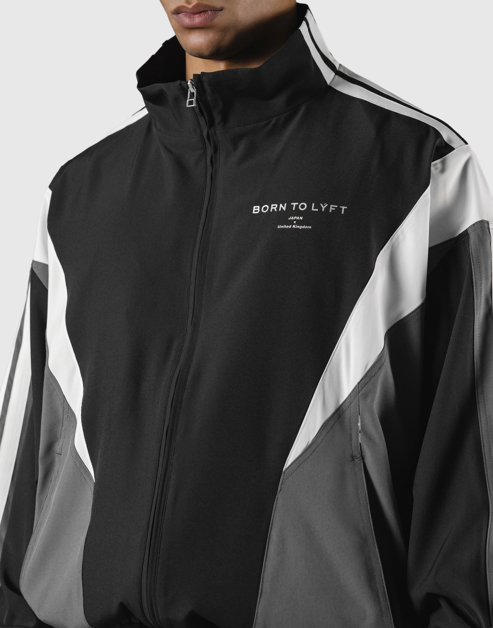 2 Line Oversized Track Jacket - Black – LÝFT