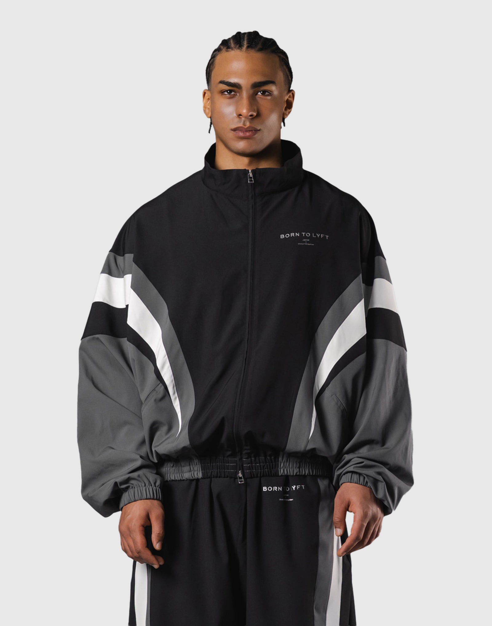 2Line Oversize Track Jacket V.2 - Black – LÝFT