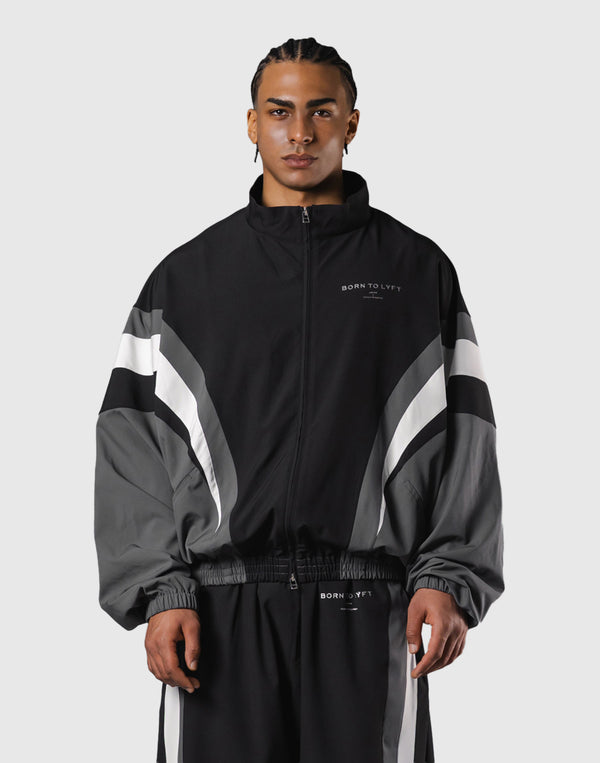 2Line Oversize Track Jacket V.2 - Black – LÝFT