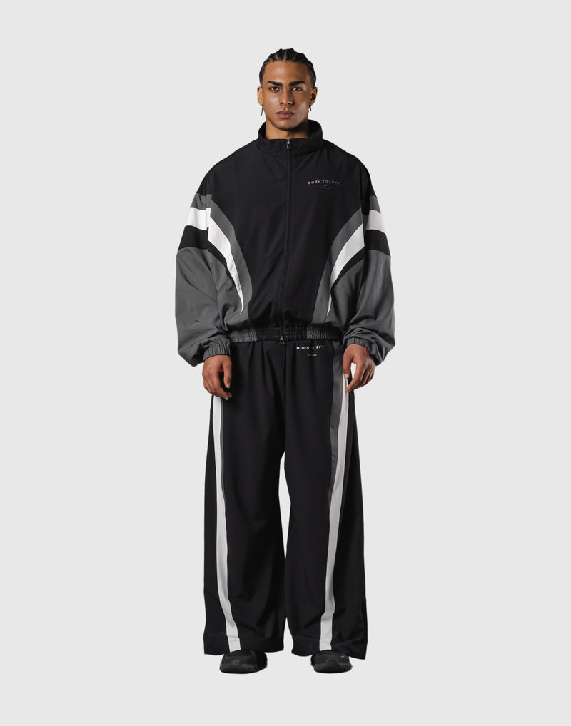 2Line Oversize Track Jacket V.2 - Black – LÝFT