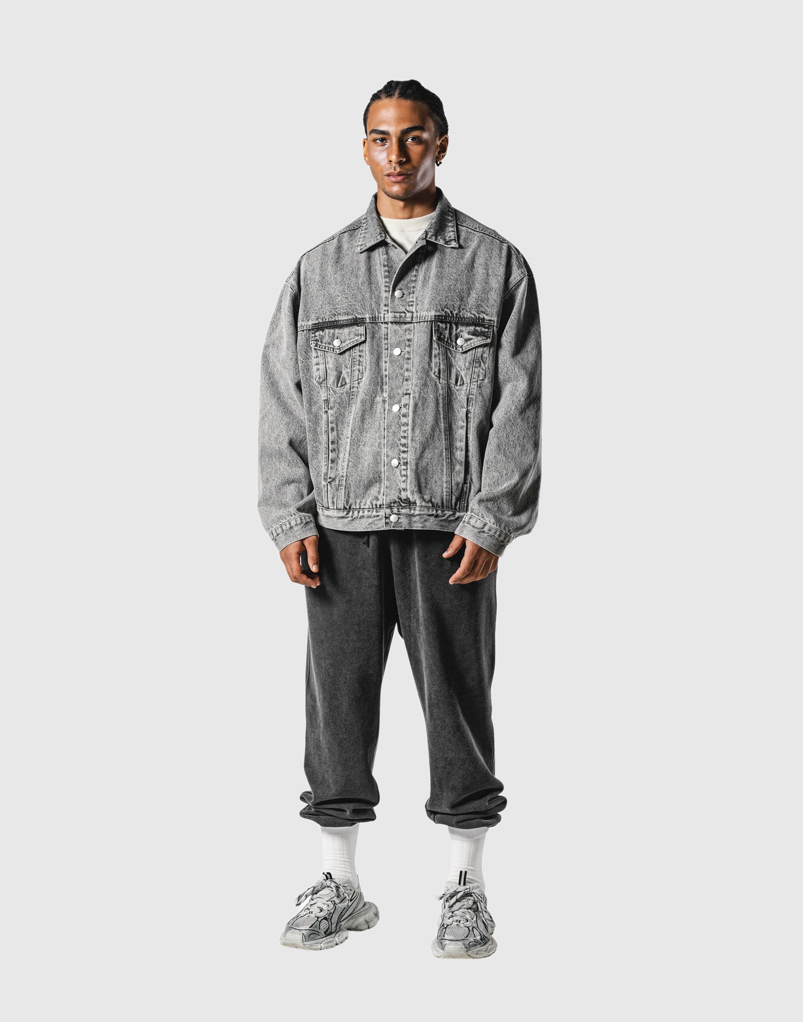 Oversize Denim Jacket - Black – LÝFT