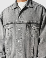 Oversize Denim Jacket - Black