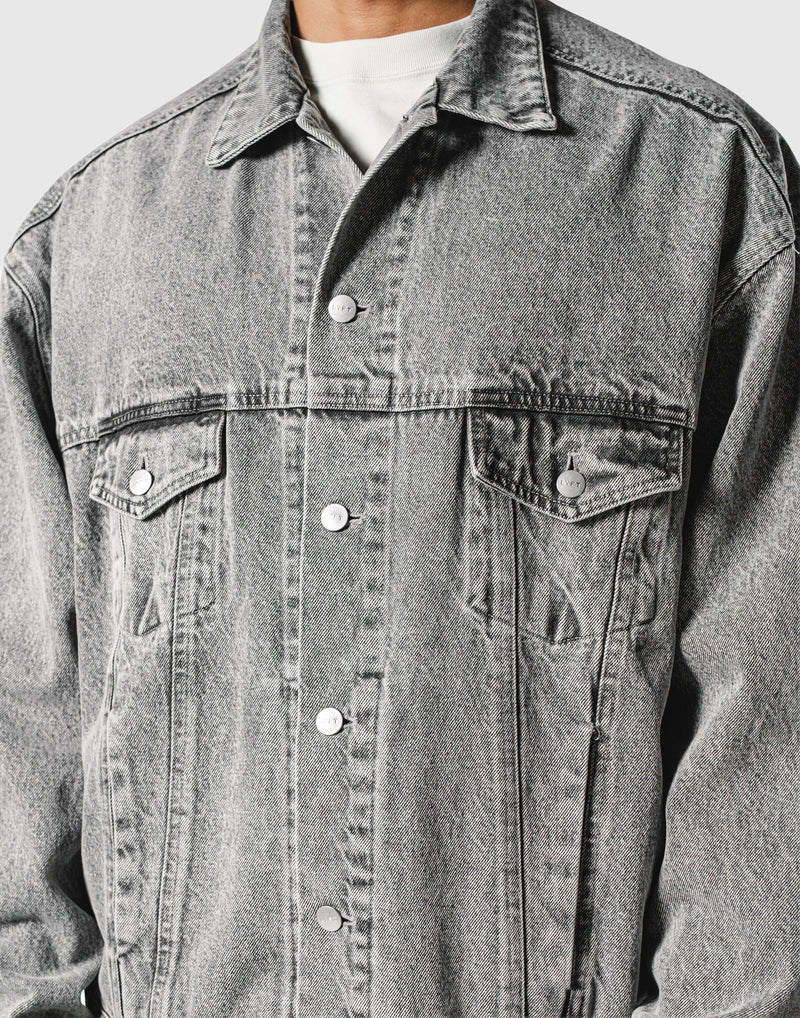 Oversize Denim Jacket - Black – LÝFT
