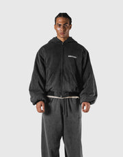 SWITCH LAYER™ Vintage Hoodie | MA-1 Puffer Jacket - Black