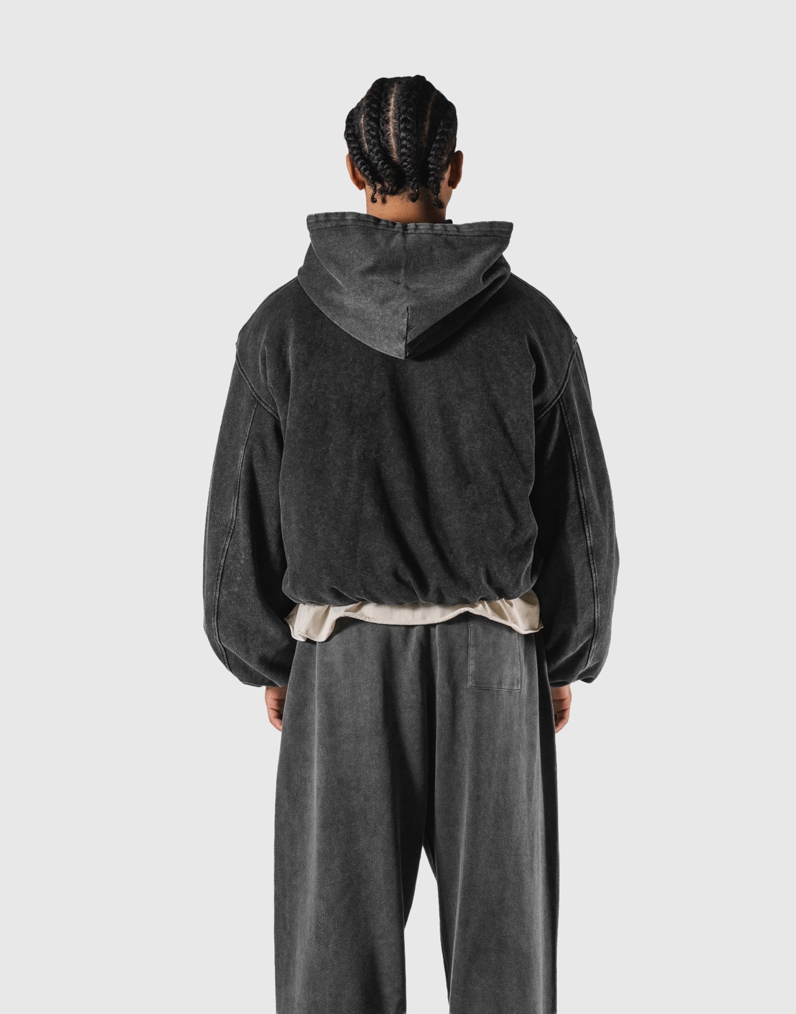 SWITCH LAYER™ Vintage Hoodie | MA-1 Puffer Jacket - Black – LÝFT