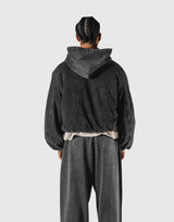 SWITCH LAYER™ Vintage Hoodie | MA-1 Puffer Jacket - Black