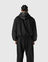 SWITCH LAYER™ Vintage Hoodie | MA-1 Puffer Jacket - Black