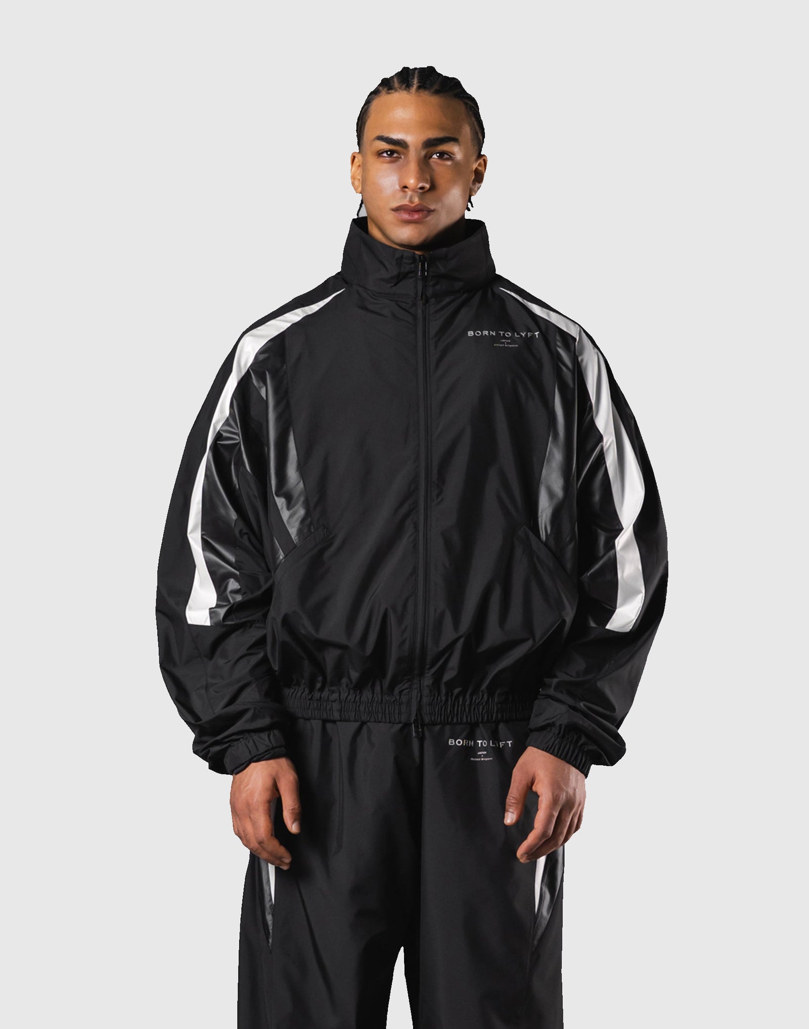 2Line Oversize Track Jacket V.3 - Black – LÝFT