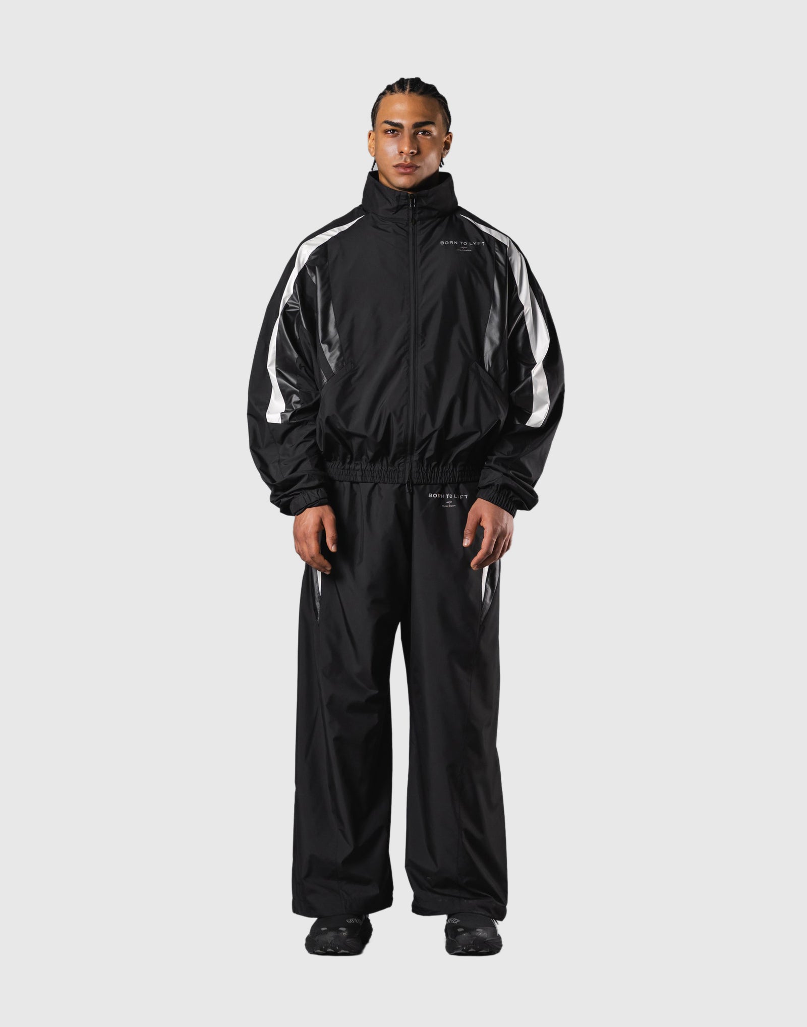 2Line Oversize Track Jacket V.3 - Black – LÝFT