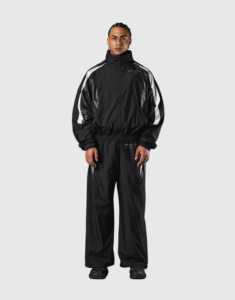 2Line Oversize Track Jacket V.3 - Black – LÝFT