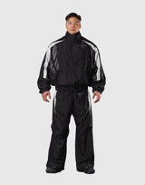 2 Line Oversized Track Jacket V.3 - Black