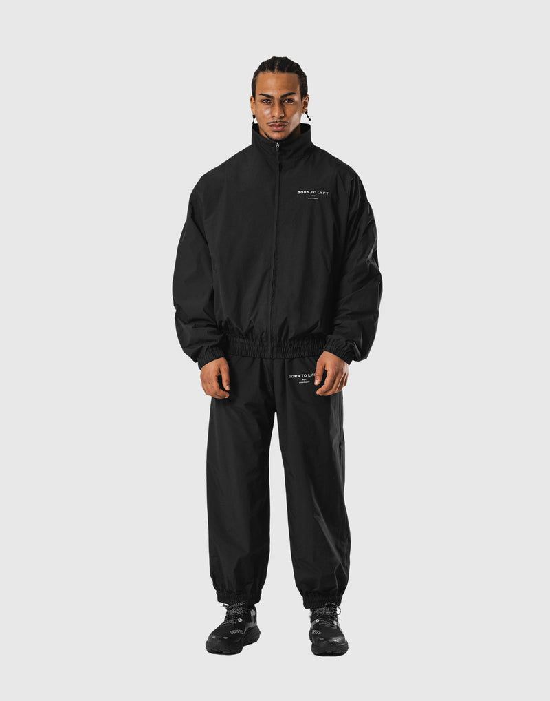 LYFT BTL LOGO NYLON JACKET セットアップ リフト BTL Logo Nylon Jacket - Black – LÝFT