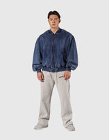 Vintage Sweat Bomber Jacket - Navy