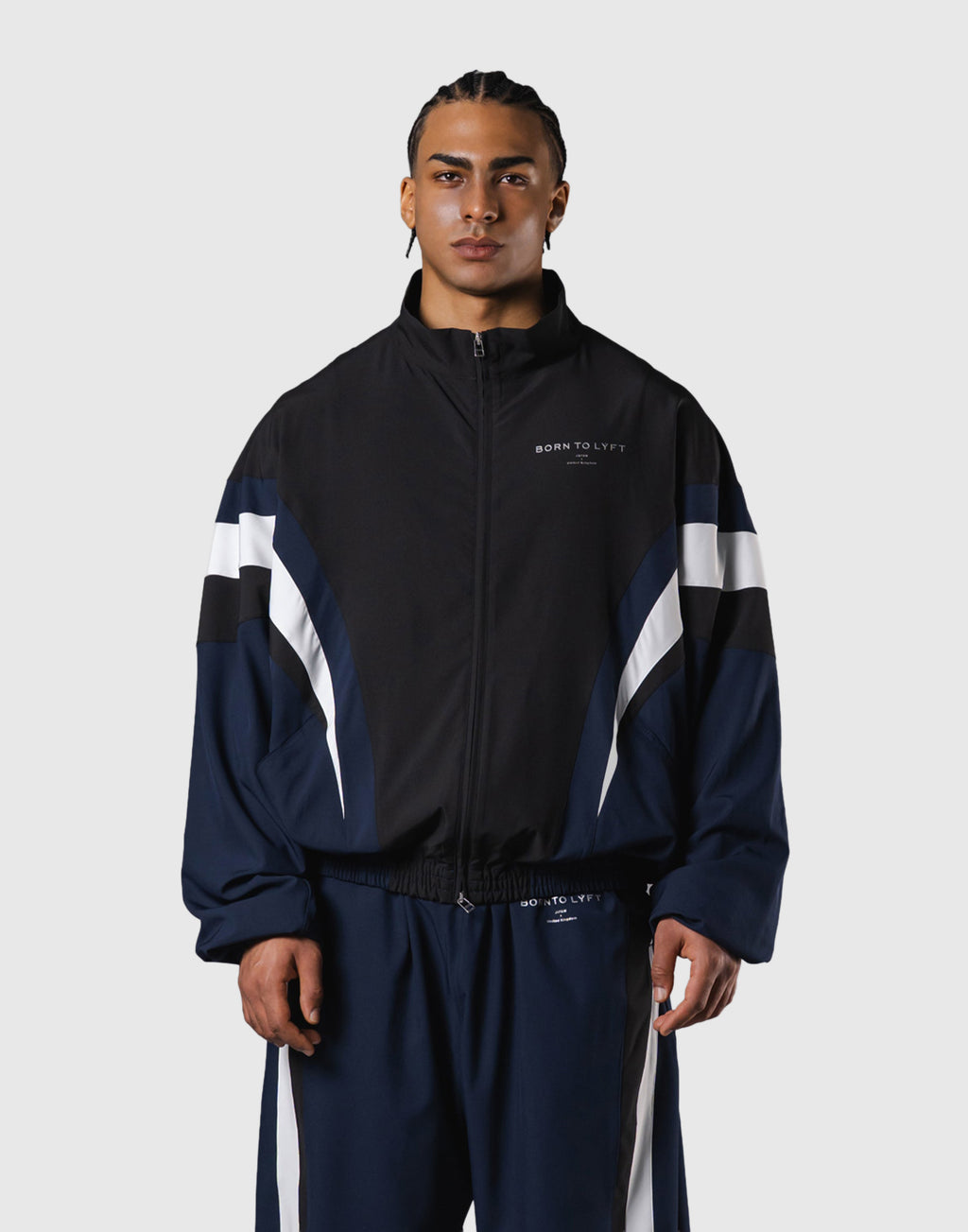 2Line Oversize Track Jacket V.2 - Navy – LÝFT