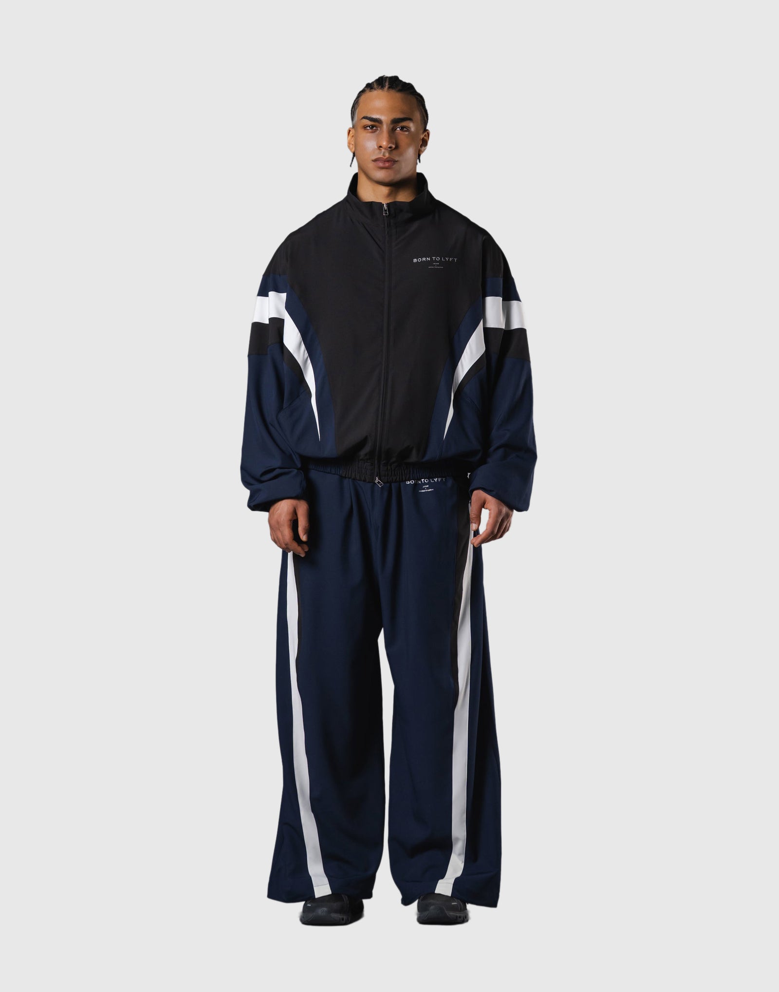2Line Oversize Track Jacket V.2 - Navy – LÝFT