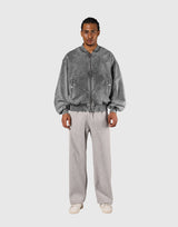 Vintage Sweat Bomber Jacket - Grey