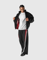 SWITCH LAYER™ 2Line TRACK | BLACK Puffer Jacket V.2 - Red
