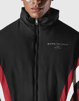SWITCH LAYER™ 2Line TRACK | BLACK Puffer Jacket V.2 - Red
