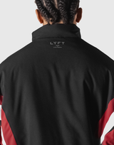 SWITCH LAYER™ 2Line TRACK | BLACK Puffer Jacket V.2 - Red