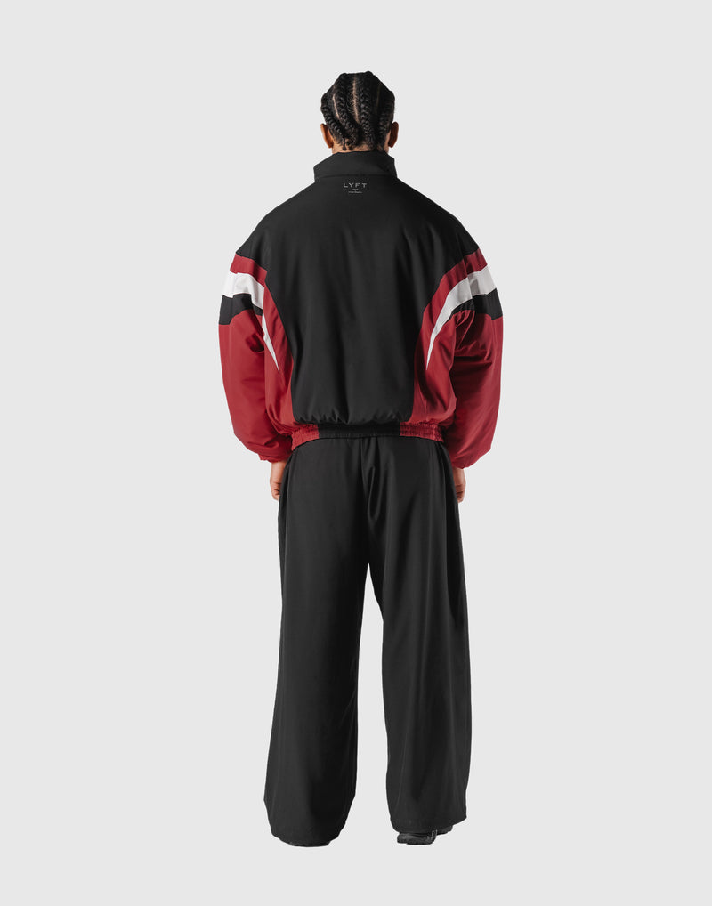 SWITCH LAYER™ 2Line TRACK | BLACK Puffer Jacket V.2 - Red – LÝFT