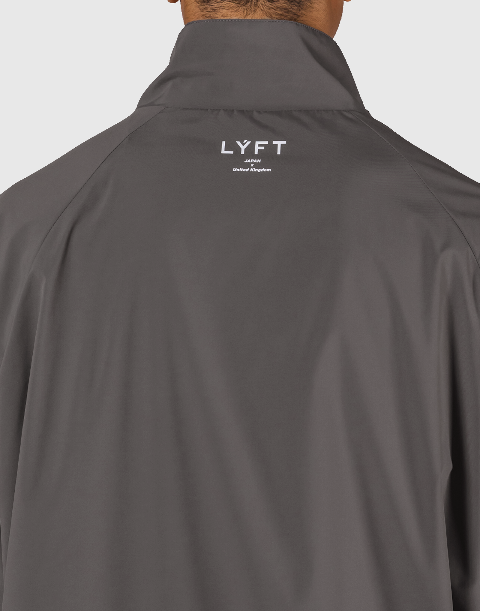 Basic Nylon Zip Up Jacket - D.Grey – LÝFT