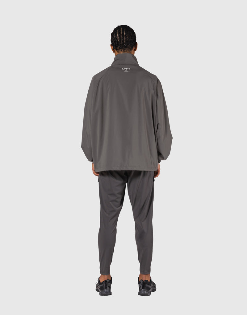 Basic Nylon Zip Up Jacket - D.Grey – LÝFT