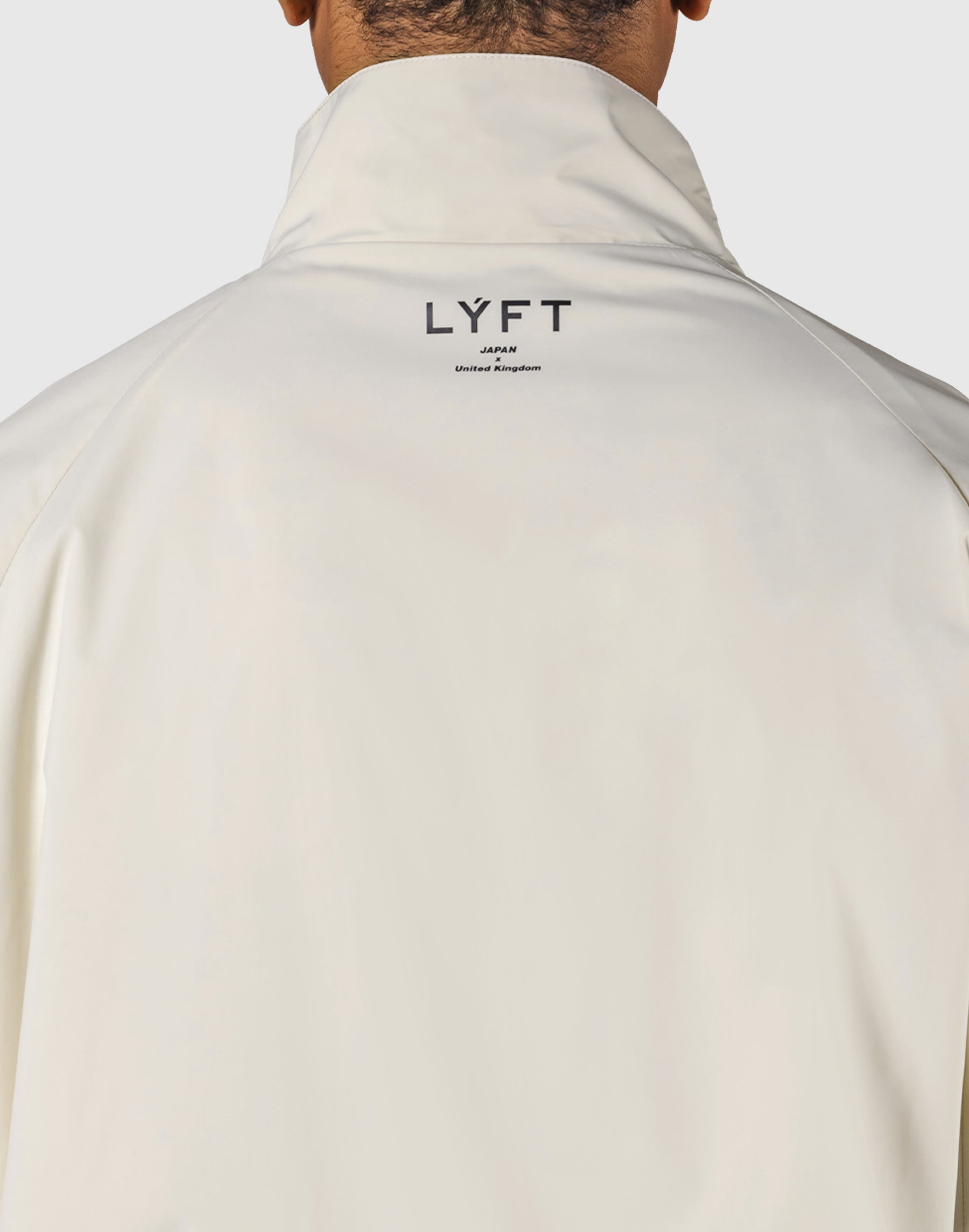 Basic Nylon Zip Up Jacket - Ivory – LÝFT