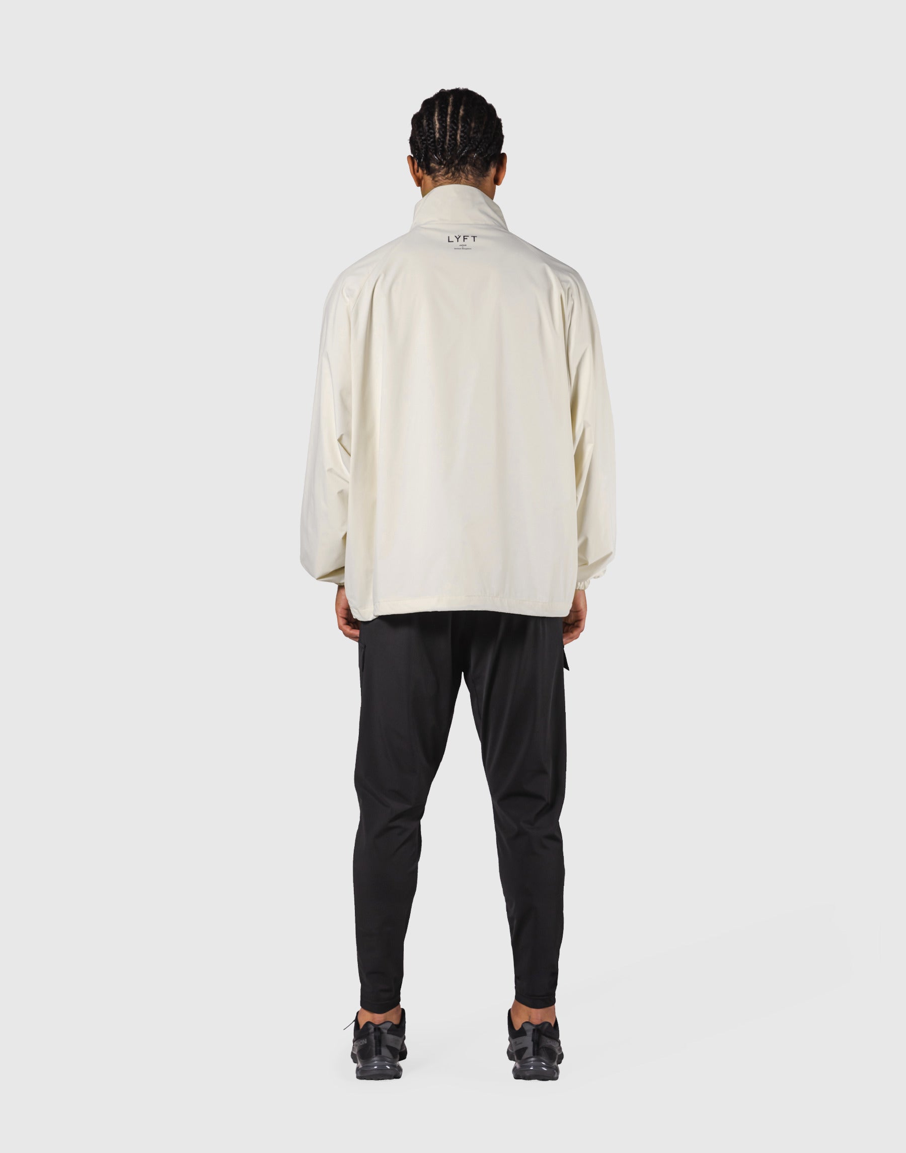 Basic Nylon Zip Up Jacket - Ivory – LÝFT