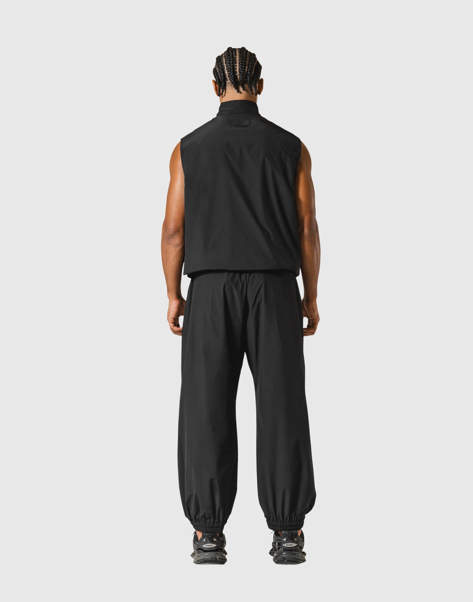 Nylon Zip Up Vest - Black – LÝFT