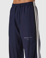 2-Line Adjustable Wide Track Pants - Navy