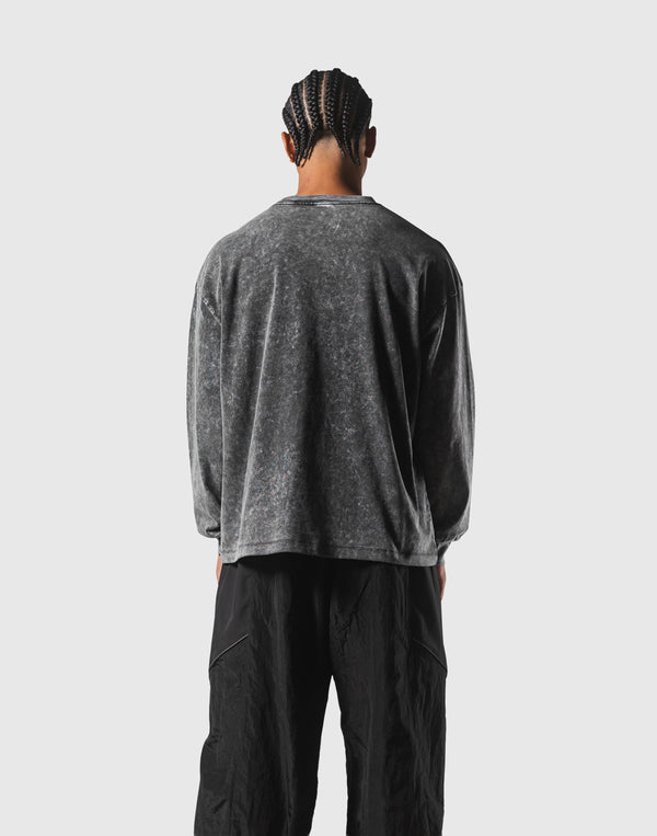 Thermal Loose Wappen Long T-Shirt - Beige – LÝFT